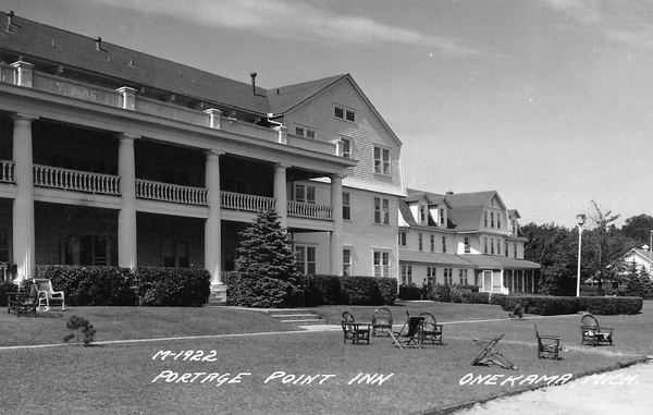 Portage Point Resort (Portage Point Inn) - Vintage Postcard (newer photo)